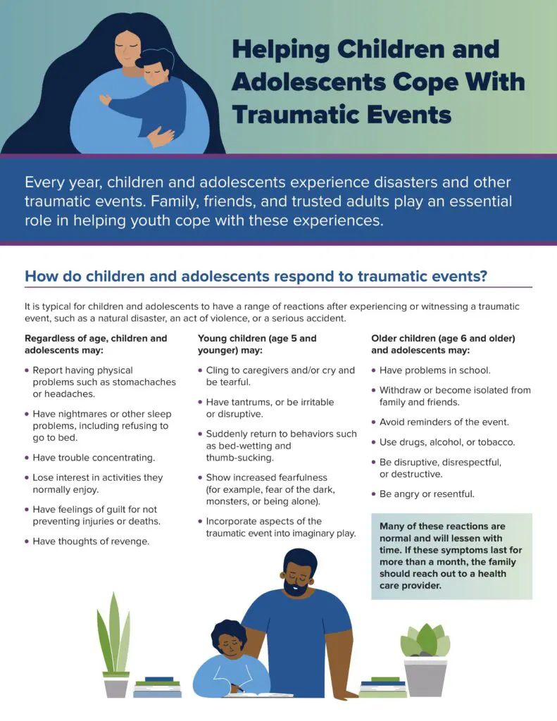 Helping Children and Adolescents Cope With Traumatic Events